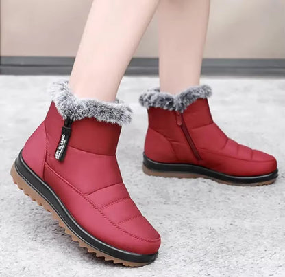 Bottes rembourrées en coton pour femme